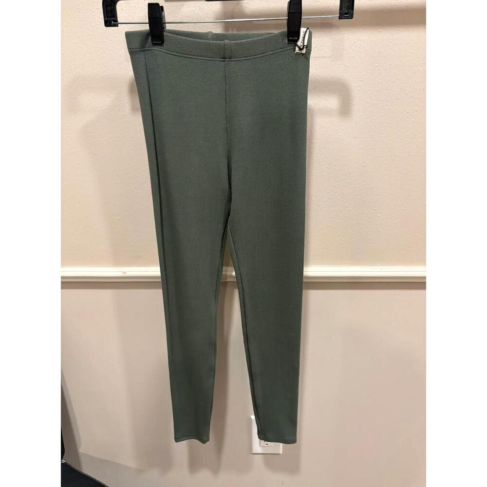 NEW KAVEAH girls rib legging in thyme